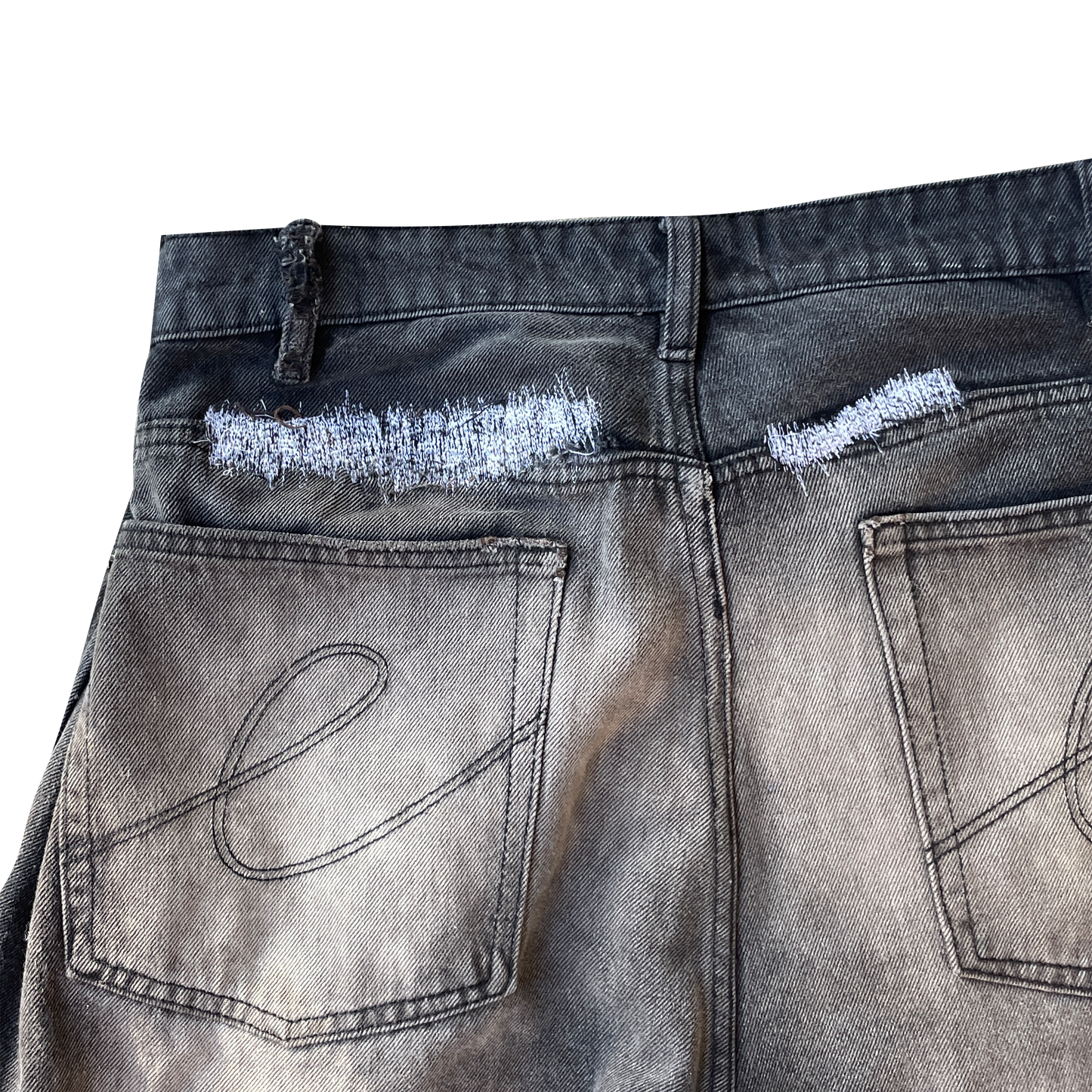 Gertrude repaired denim