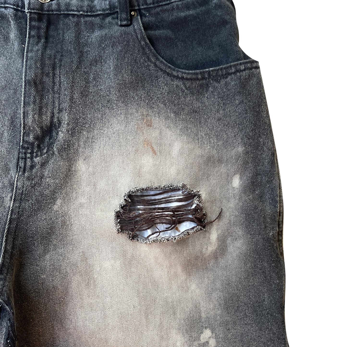 Gertrude repaired denim