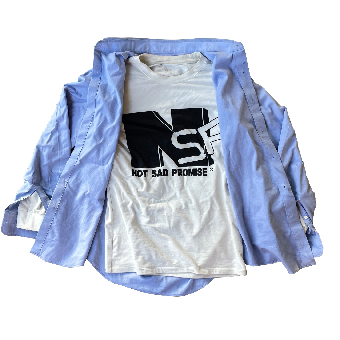 "NSP" MTV Button down/Long sleeve combo